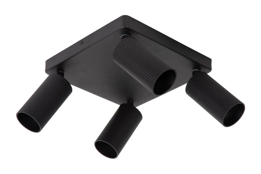 Lucide CLUBS - Ceiling spotlight - 4xGU10 - Black - turned off